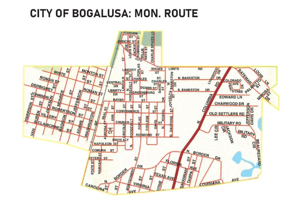 City-of-Bogalusa-Monday-Route